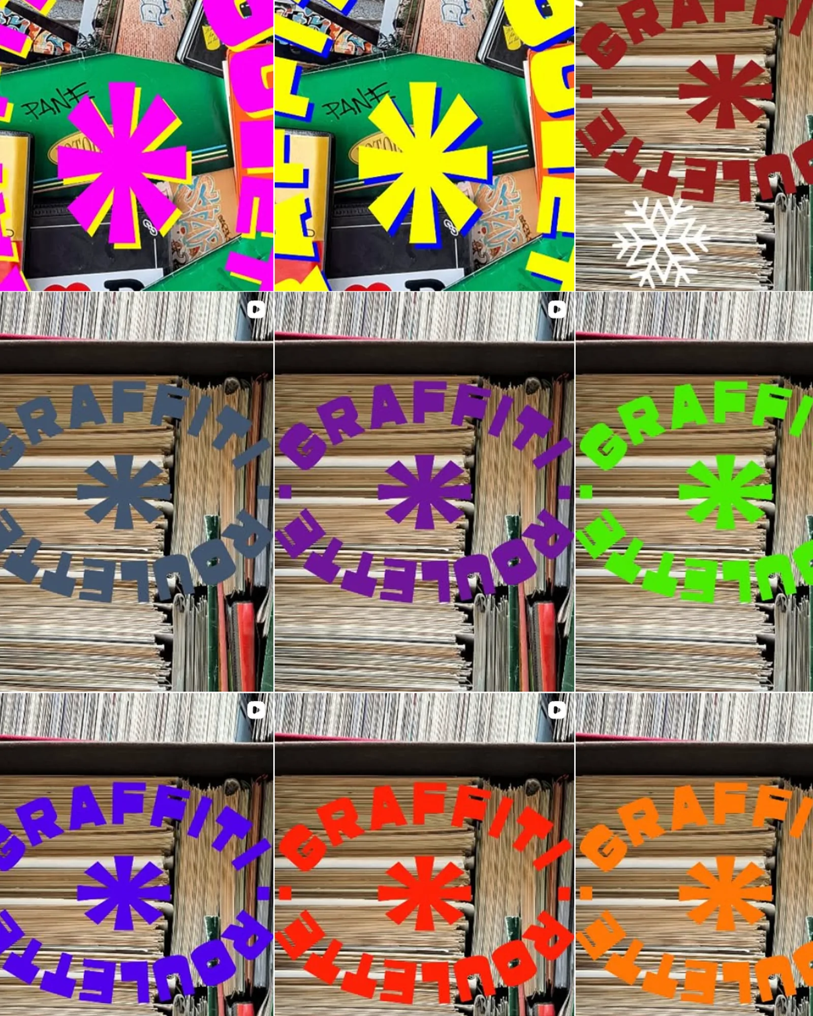 Graffiti Roulette identity and editorial direction